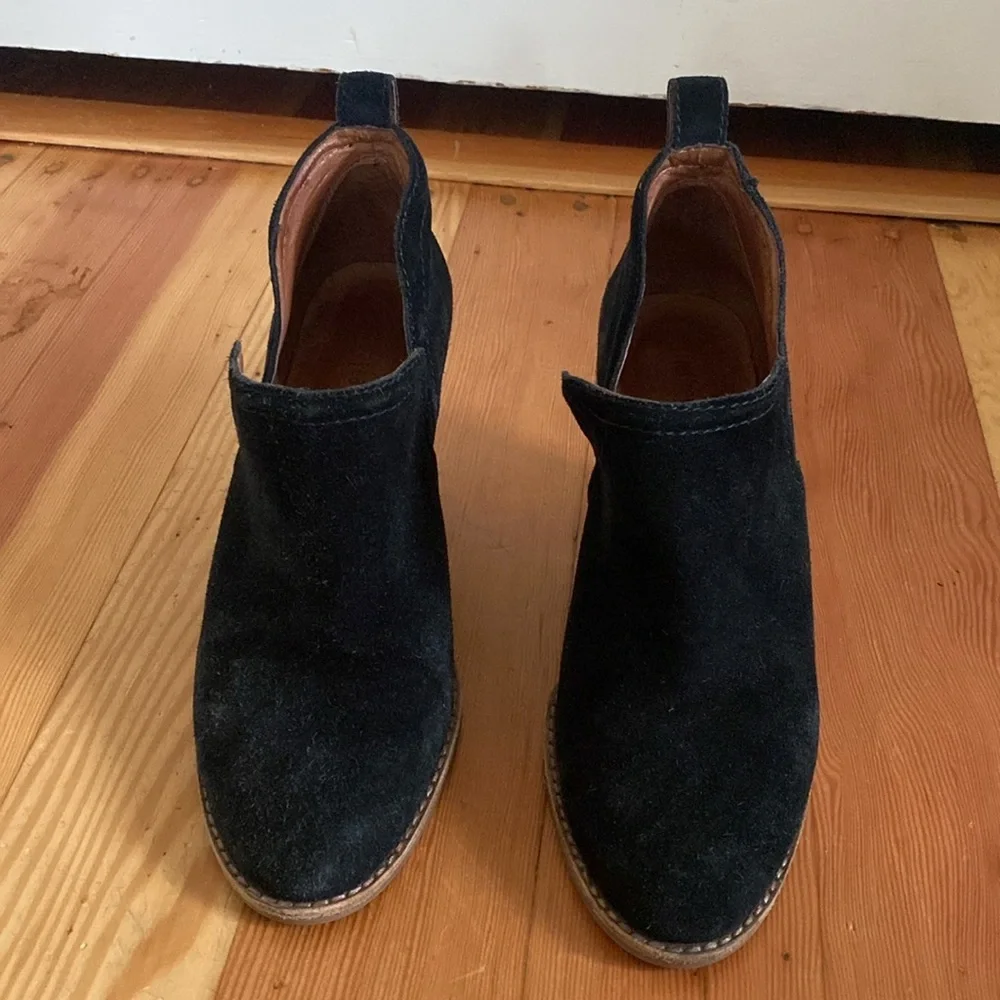 Jeffrey Campbell Black Suede Split Shaft‎ Booties 6